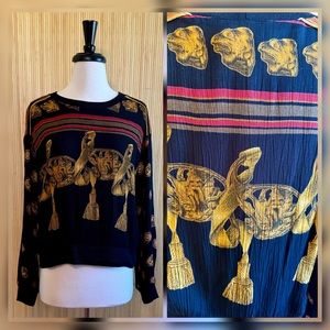 1980’s Carole Little Long Sleeve Top